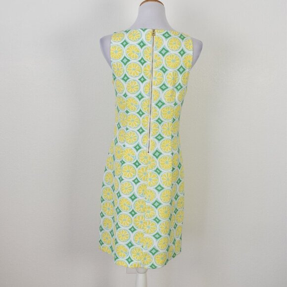 STS Sail To Sable Lemon Print Shift Dress - S - Picture 6 of 9